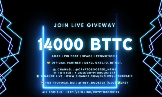 25000 BTTC COIN GIVEWAY